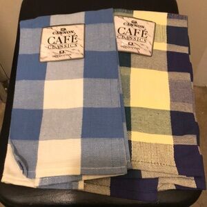 Set of Cannon Café Classics Plaid Kitchen Towels